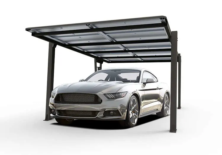 Waterproof Aluminum Solar Carport Parking Lots Mounting System