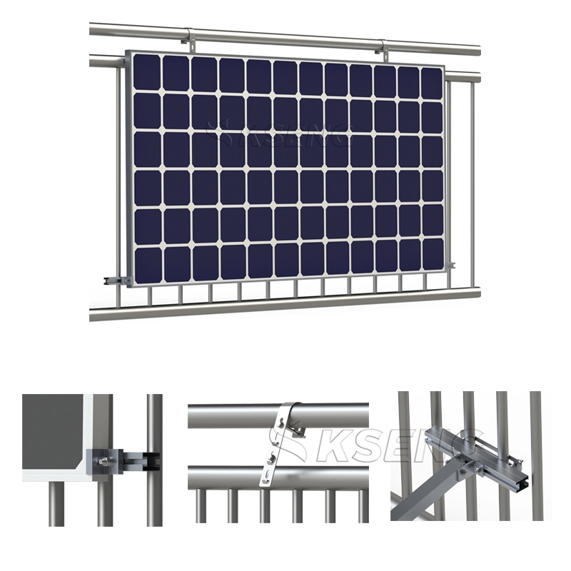 Apartment Balcony Easy Solar Kit Solar Panel Mount Hanger Wall Mounting Solar Panel Balcony Bracket